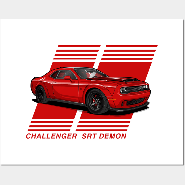 DODGE SRT Demon Wall Art by aimey